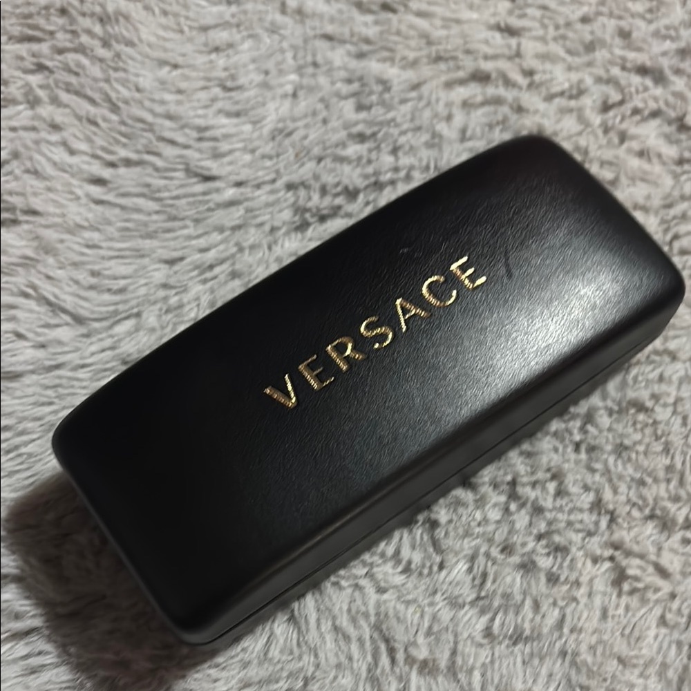 Versace Black Case with Gold Logo